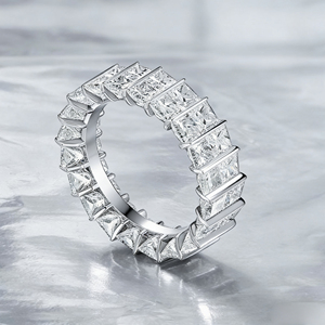 <b>CUSTOM</b> SILVER 10K/14K/18 SOLID GOLD CLASSIC LAB GROWN CVD IGI VVS-VS QUALITY BRILLIANT CUT ENGAGEMENT PARTY FASHION CLUSTER <b>RING</b> - Product Image 1