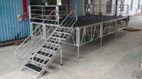 Scène modulaire détachable en aluminium, podium portable