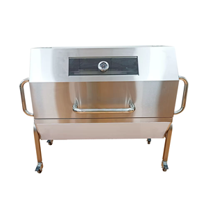 LUOQI Barbacoa de Lujo de Doble Combustible (Gas y Carbón) con Capacidad de 60 kg, Asador Grande de Acero Inoxidable para Exteriores, Modelo LQ-B7 - Product Image 3