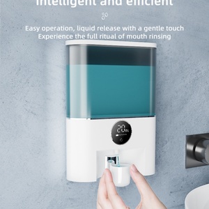 Dispensador automático de enjuague bucal recargable de 1800 mAh y 500 ml para niños y adultos, montado en la pared, para baño, con vaso. - Product Image 5