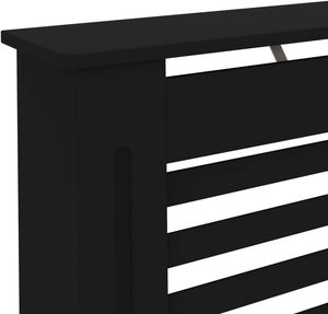 MDF riscaldamento supporto laterale supporto del radiatore coperchio del calore <span class=keywords><strong>mensola</strong></span>, ripiano di stoccaggio dell'armadio per soggiorno domestico-nero - Product Image 5