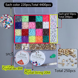 Cuentas de Arcilla Polimérica Redondas y Planas de 6 mm Multicolores, Venta Caliente 2024, para Hacer Pulseras con Cuentas de Cerámica y Porcelana - Product Image 3