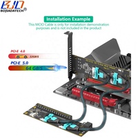 Kartu Ekspansi Riser PCIe X16 PCI-E 5.0 16X ke 2 * MCIO (SFF-TA-1016) 8i Connector Grosir Pabrik