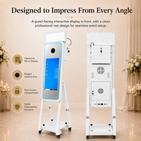 Cabina de Fotos con Espejo Mágico y Pantalla Táctil de 40 Pulgadas para Bodas, Fiestas, Eventos y Alquiler Comercial