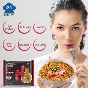 Fideos instantáneos asiáticos saludables, sabor a carne picante, Vegano, secado al aire, ramen de alta proteína con paquete de <span class=keywords><strong>salsa</strong></span> - Product Image 2