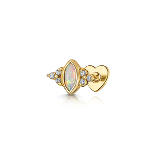 Pendientes Nuevos Chapados en Oro, Plata 925, con Zirconia Azul en Forma de Ojo, Pendientes de Una Sola Pieza para Niñas - Product Image 6