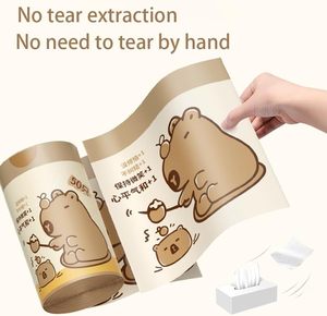 ถุงขยะแบบมีเชือกผูก ลายการ์ตูน ขนาดใหญ่ ความจุเยอะ หนาพิเศษ ยี่ห้อ Huamaohengchun 50 ชิ้น/ม้วน - Product Image 2