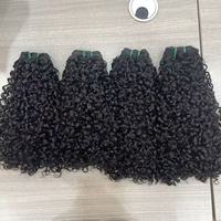 Vente en gros de mèches de cheveux bouclés Pixie très demandées, double épaisseur, cheveux vietnamiens avec closure, extensions de cheveux de 10 à 24 pouces