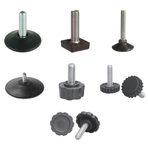 Có Thể Điều Chỉnh 5/16-18 San Lấp Mặt Bằng Chân Cơ Sở Điều Chỉnh Bảng Chân Cao Su M10 Có Thể Điều Chỉnh San Lấp Mặt Bằng Bolt Xuống Chân Cho Nội Thất Tủ - Product Image 3