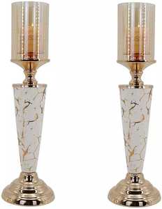 Candelabros de cumpleaños, Material de Metal y vidrio de alta calidad, pilar de decoración para el hogar único de alta gama - Product Image 6