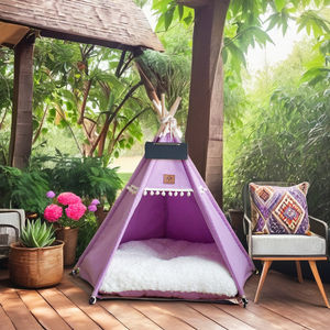 <span class=keywords><strong>Tente</strong></span> <span class=keywords><strong>pour</strong></span> animaux de compagnie en toile de coton portable, vente chaude, pliable, toutes saisons, lavable à la main, style indien, <span class=keywords><strong>tipi</strong></span> <span class=keywords><strong>pour</strong></span> <span class=keywords><strong>chat</strong></span> - Product Image 3