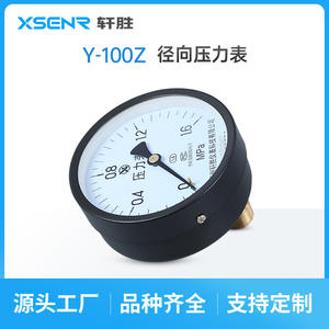 Manómetro de presión axial Suzhou Xuansheng Y100Z 1.6Mpa para compresor de aire y tanque - Product Image 2