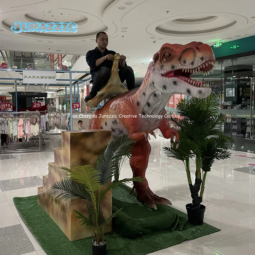 アニマトロニックT-rex恐竜モデル遊園地用のその他のスポーツ & エンターテインメント製品アニマルライドマシン恐竜