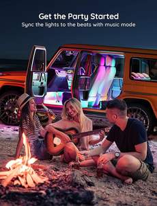 Venta caliente <span class=keywords><strong>RGBIC</strong></span> Smart <span class=keywords><strong>LED</strong></span> Strip Lights Modern 2-Line Interior Ambient Car Lamp Plastic Smart <span class=keywords><strong>RGBIC</strong></span> Technology para Car Atmosphere - Product Image 6