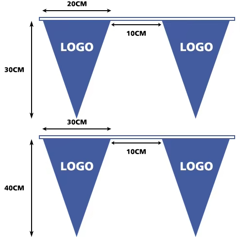 Custom Corporate Business Use Polyester Triangle