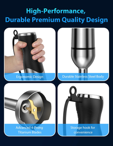 Electric Food Mixer Kitchen Hand Blender Egg Beater <b>Vegetable</b> <b>Stand</b> Blend Stainless Steel Blade - Product Image 3
