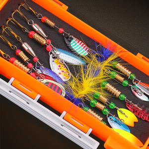 Set <span class=keywords><strong>di</strong></span> 12 Esche Metalliche Rotanti per la Pesca, Kit <span class=keywords><strong>di</strong></span> Esche a Cucchiaio in Metallo, Combo <span class=keywords><strong>di</strong></span> Esche Rotanti, Kit <span class=keywords><strong>di</strong></span> Esche per la Pesca - Product Image 5