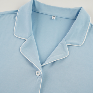 <span class=keywords><strong>Pigiama</strong></span> elegante da donna <span class=keywords><strong>con</strong></span> <span class=keywords><strong>polsini</strong></span> ondulati su misura Loungewear da donna Set da notte in tinta unita <span class=keywords><strong>pigiama</strong></span> da donna - Product Image 4