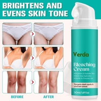 Label privé Crème correctrice intime pour les taches brunes Coudes Genoux Zones du bikini Même les tons de peau Crème blanchissante éclaircissante