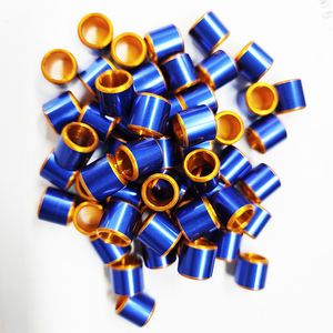 <span class=keywords><strong>2023</strong></span> personnalisé Taiwan indien belgique 9mm aluminium course <span class=keywords><strong>Pigeon</strong></span> anneau Double couleur métal avec nom pour oiseaux fournitures - Product Image 1