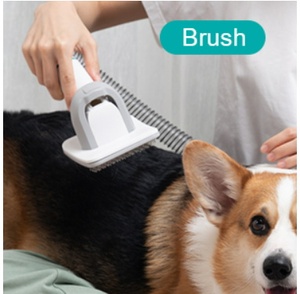 Kit de toilettage pour animaux 5 en 1 à faible bruit, peignes en silicone pour l'élimination des poils et le nettoyage, pour chats et chiens, alimentation par charge, écologique - Product Image 6