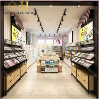 Éclairage LED Premium, acier inoxydable, présentoirs modernes pour magasins de maquillage, meubles pour magasins de cosmétiques
