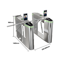 Torniquete Anticolisión con Reconocimiento Facial, Gestión de Boletos con Código QR, Torniquete Trípode Semiautomático de Acero Inoxidable 304