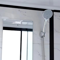 Nouvelle unité de salle de bain sanitaire préfabriquée de luxe, portable, modulaire, cabine de douche mobile