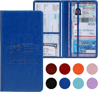 Porte-cartes d'immatriculation et d'assurance automobile de qualité supérieure, porte-documents pour cartes, permis de conduire et autres documents essentiels