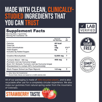 Gommes monohydratées à la créatine 5000 mg, saveur de fraise, 120 à mâcher végétalien sans sucre, supplément de créatine pour la routine quotidienne