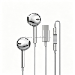 Auriculares estéreo tipo <span class=keywords><strong>C</strong></span> de 3,5 mm para jugadores, auriculares con cable, auriculares internos HiFi con graves para Samsung, auriculares con micrófono manos libres - Product Image 6