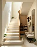 Carrelage d'escalier Bullnose 470x1200mm, 10mm, plaqué or, styles brillant et mat