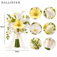 Dallisten Rosa Lilie Calla Orchidee Künstlicher Hochzeits-Brautstrauß für die Braut Großhandel Maßgefertigte Blumendekoration