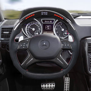 Volante de Fibra de Carbono para <span class=keywords><strong>Mercedes</strong></span> Benz Clase C E G AMG G63 W204 S204 W212 <span class=keywords><strong>V212</strong></span> S212 W463 Volante con Luces LED - Product Image 3