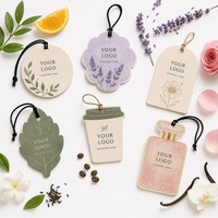 Cartes parfumées personnalisées de luxe pour les marques de parfums de beauté, emballage cadeau de parfum avec logo, désodorisant en papier suspendu