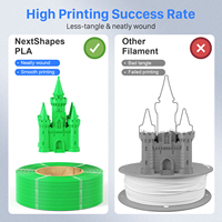 Filament PLA de Haute Qualité 1kg/Bobine 1.75mm PLA/ABS/PCL/PETG/TPU/HIPS/PP/BOIS/Fibre de Carbone Recharge de Filament pour Imprimante 3D