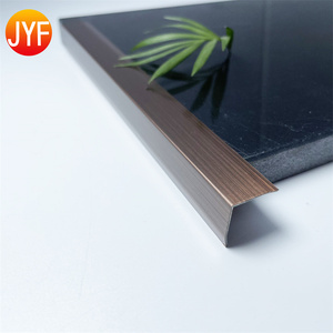 Profilés de carrelage EL097, garnitures décoratives en acier inoxydable pour carrelage, <span class=keywords><strong>coins</strong></span>, haute qualité, échantillon gratuit, angle en métal en forme de L pour carrelage mural - Product Image 4