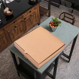 Carton de restauration ondulé par Clay <span class=keywords><strong>King</strong></span>, matériaux recyclés, impression 1 couleur, expédition pour pizza à emporter, pour les industries alimentaires - Product Image 3