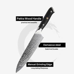 5Pcs Damascus Chef <strong>Knife</strong> Set Stainless Steel Laser Pattern Razor <strong>Sharp</strong> Ergonomic Ambidextrous Handle <strong>Kitchen</strong> <strong>Knives</strong> - Product Image 3