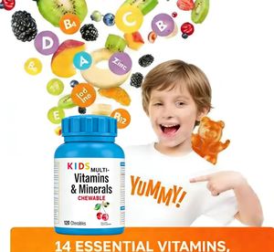 Tabletas Masticables Multivitamínicas para Niños Halal OEM, Marca Privada, Suplementos Naturales Orgánicos - Product Image 2
