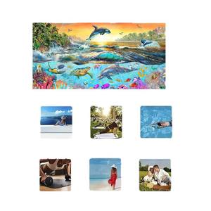 Serviette de bain de plage en microfibre <span class=keywords><strong>avec</strong></span> logo personnalisé, dessin animé sportif double face en coton velours à séchage rapide pour le <span class=keywords><strong>camping</strong></span> en plein air et la <span class=keywords><strong>piscine</strong></span> - Product Image 5