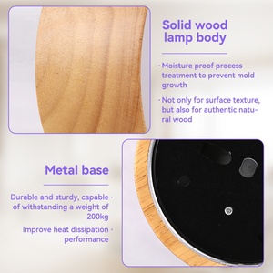 Modern Style Solid Wood Ceiling Simple Aisle Corridor Light GX53 Round LED Downlight Fixture for Kitchen Living Room - Product Image 3
