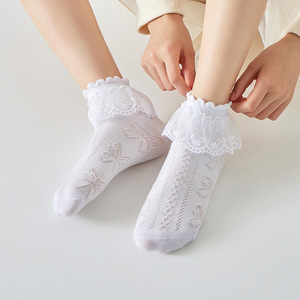 <span class=keywords><strong>Calzini</strong></span> Leggeri e Traspiranti per Bambine Primavera-Estate, <span class=keywords><strong>Calzini</strong></span> in Pizzo Stile Principessa, <span class=keywords><strong>Calzini</strong></span> da Danza per Ragazze - Product Image 3