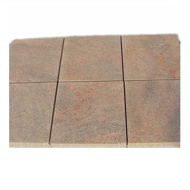 Ad Exterior Square Shape Pavement Stone、Cheap Patio Pink Quartz Paver Stone