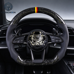 Volant RS personnalisé avec cuir pour Audi A6 C7 RS3 8Y RS4 RS5 B9.5 RS6 C8 2021-2024 - Fibre de carbone - Product Image 5