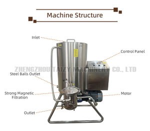 Macchina Verticale per la Macinazione a Sfere di Cioccolato con Conca e Mulino a Sfere per Laboratorio di Piccole Dimensioni - Product Image 4