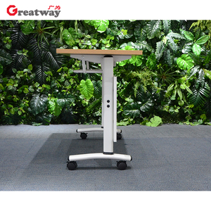 Thiết kế đơn giản di chuyển văn phòng gấp Bàn gấp Bàn Đào tạo có thể gập lại Bàn hội nghị - Product Image 4