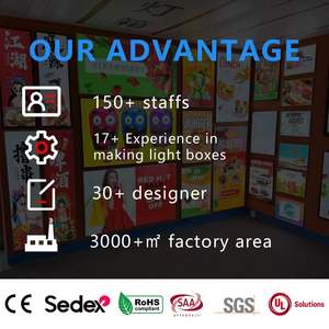 กล่องไฟโฆษณา LED แบบสองด้าน A4 ขายส่ง แบบชาร์จไฟได้ไร้สาย ป้ายตั้งโต๊ะ กรอบแม่เหล็ก สำหรับโปสเตอร์และรูปภาพ - Product Image 4