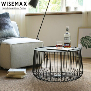 WISEMAX FURNITURE Table basse style <span class=keywords><strong>fil</strong></span> métallique en forme <span class=keywords><strong>de</strong></span> citrouille style design <span class=keywords><strong>créatif</strong></span> europe <span class=keywords><strong>de</strong></span> haute qualité - Product Image 6
