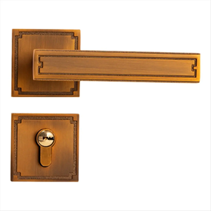 Cerradura y Manija de Puerta Impermeables de Estilo Chino, Duraderas, Silenciosas, para Uso Interior en Dormitorios, Diseño Retro, Antirrobo, Ecológicas - Product Image 2